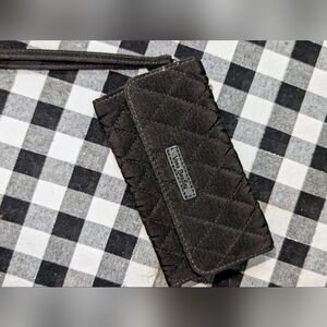 Vera Bradley Black Quilted Wristlet